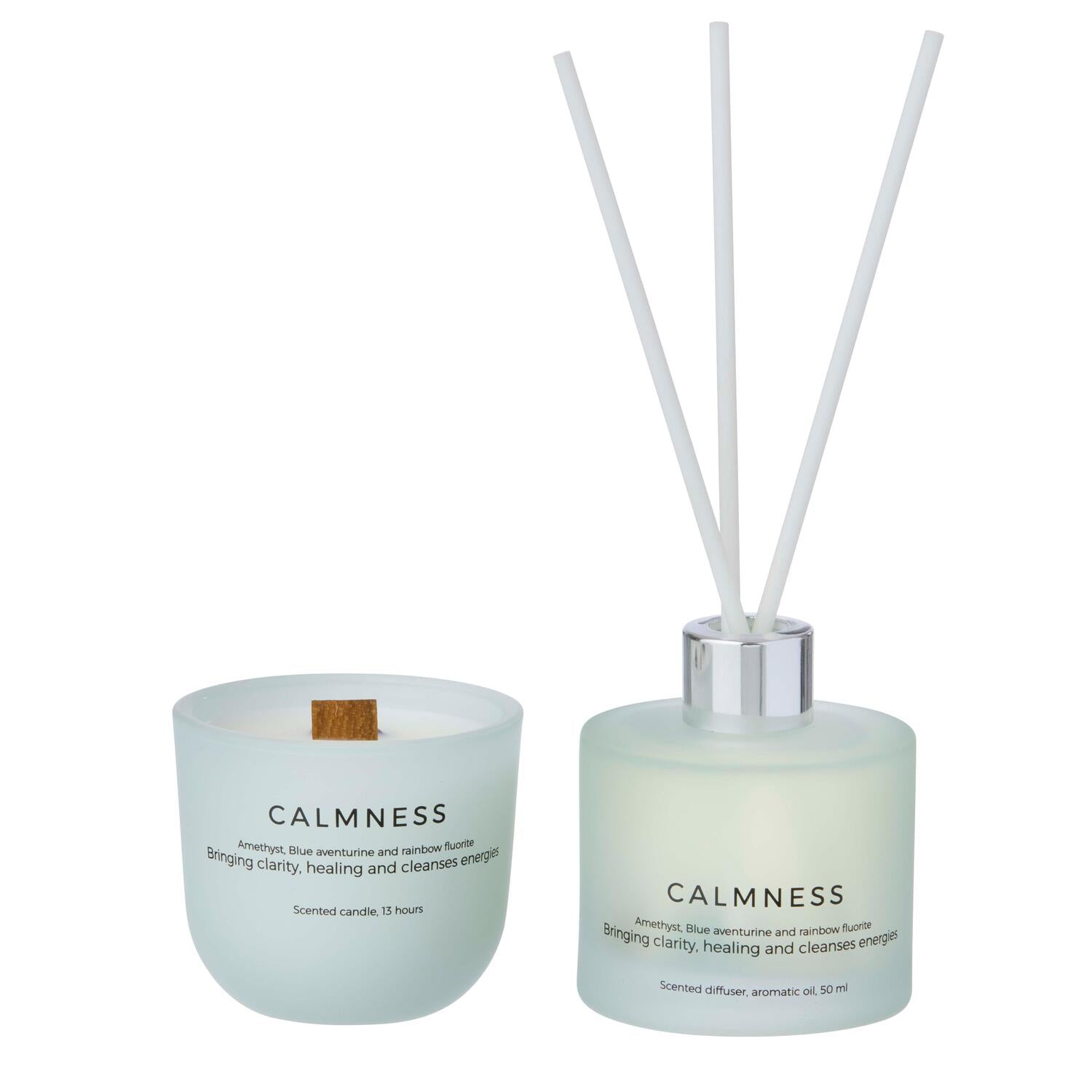 Calmness gavesæt duftlys & duftpinde - 50 ml.